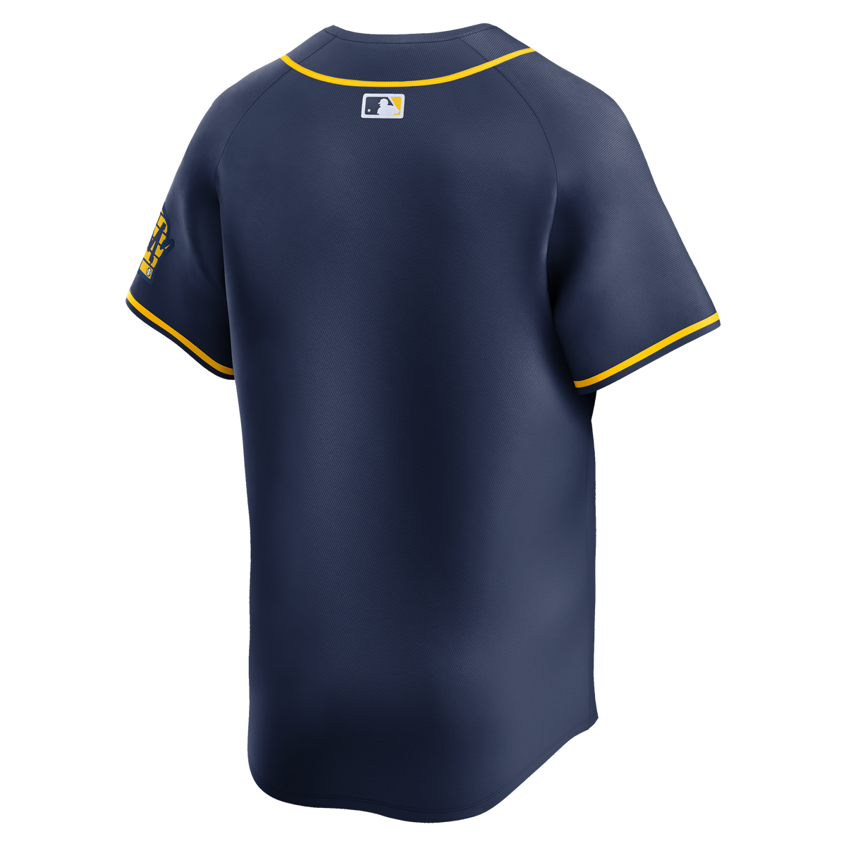 Milwaukee Brewers MLB Nike Men Midnight Navy Alternate Limited Jersey product image 2, provided for visual reference and