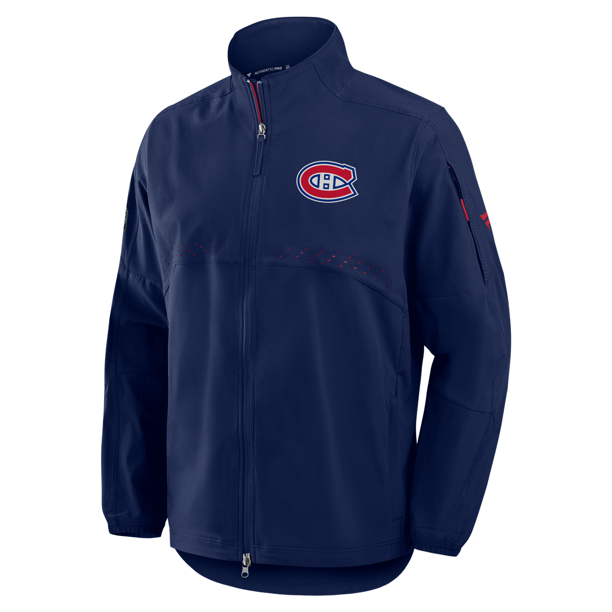 Montreal Canadiens NHL Fanatics Branded Men Navy 2026 Authentic Pro Rink Coaches Jacket product image 1, provided for visual