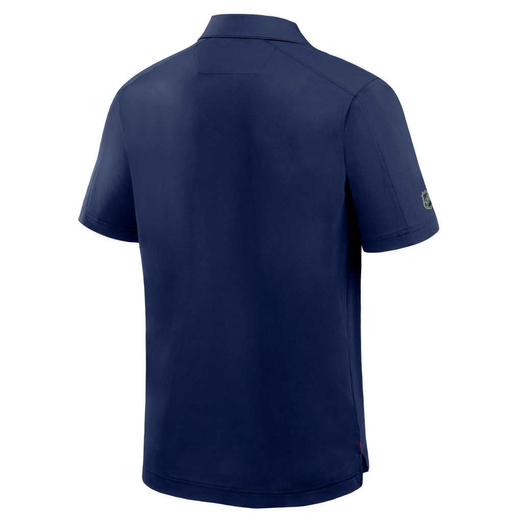 Montreal Canadiens NHL Fanatics Branded Men Navy Authentic Pro Polo T-Shirt product image 2, provided for visual reference