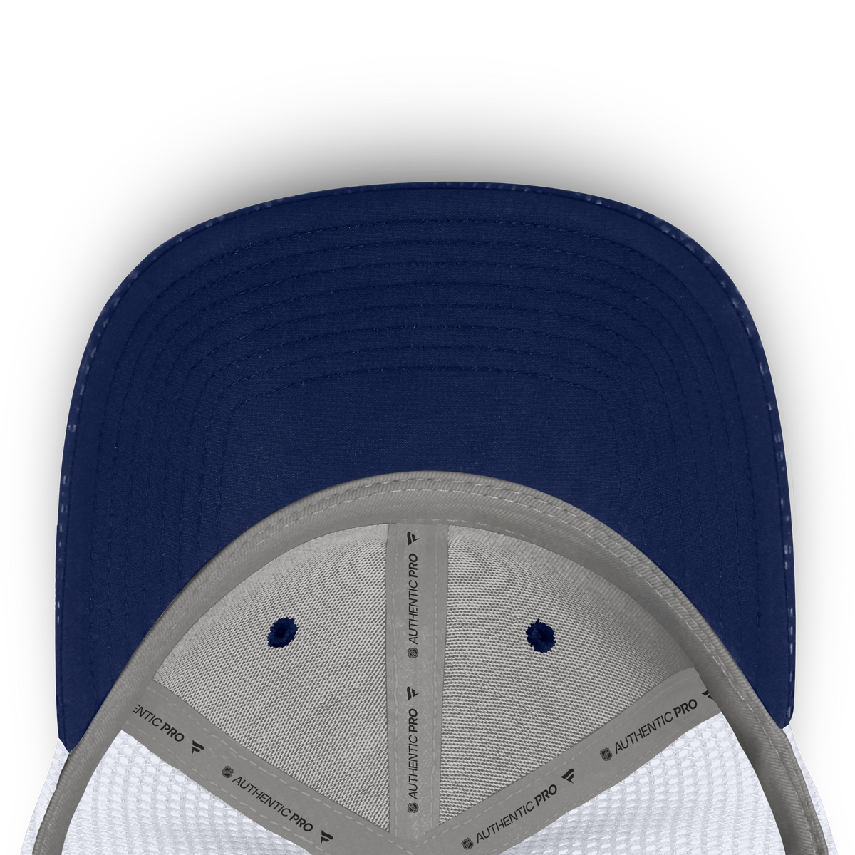 Montreal Canadiens NHL Fanatics Branded Men Navy Authentic Pro Rink Boxed Logo Trucker Snapback product image 5, provided