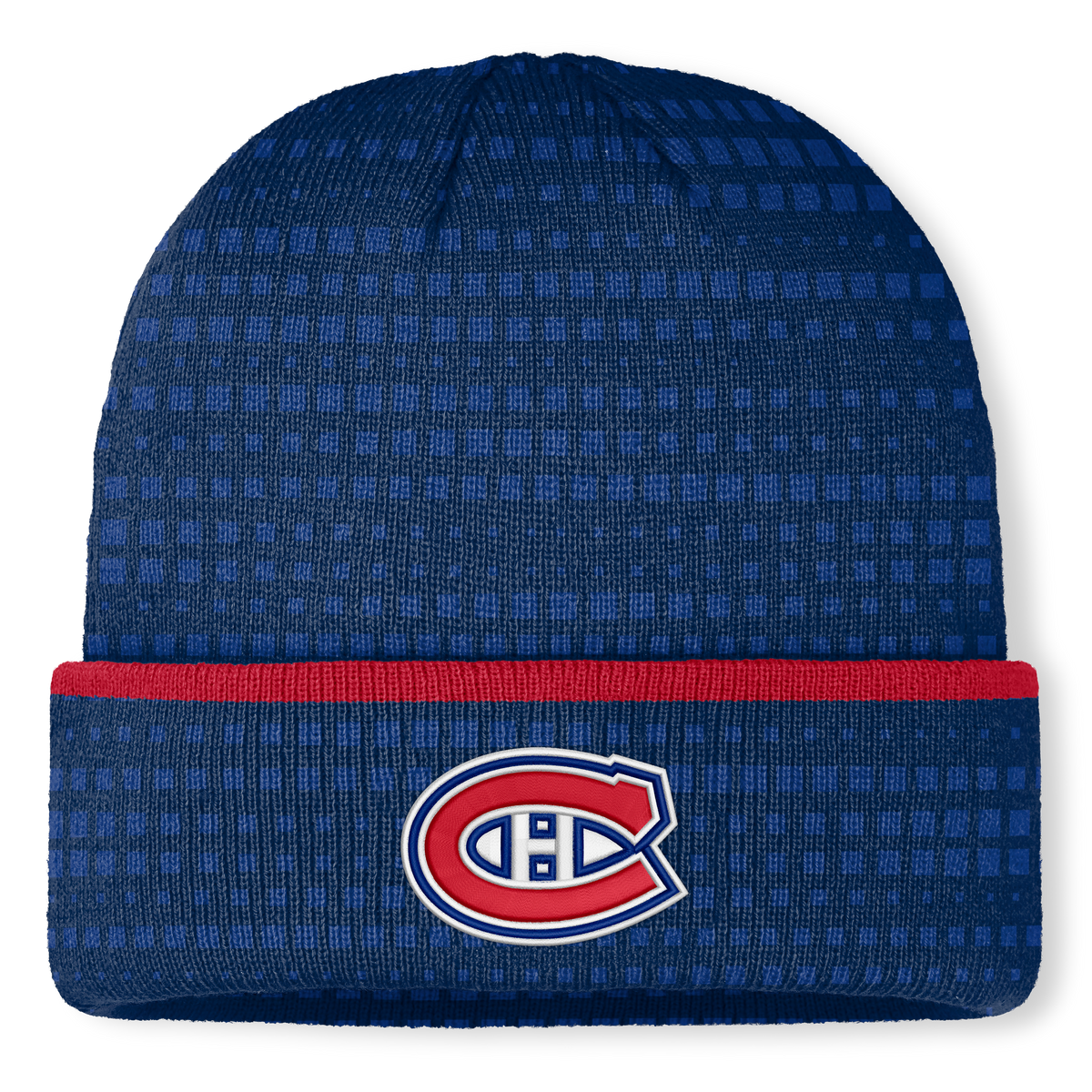 Montreal Canadiens NHL Fanatics Branded Men Navy Authentic Pro Rink Cuffed Knit Hat product image 1, provided for visual