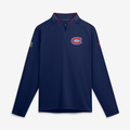 Montreal Canadiens NHL Fanatics Branded Men Navy Authentic Pro Rink Training 1/4 Zip Long-sleeve Shirt product image 1,