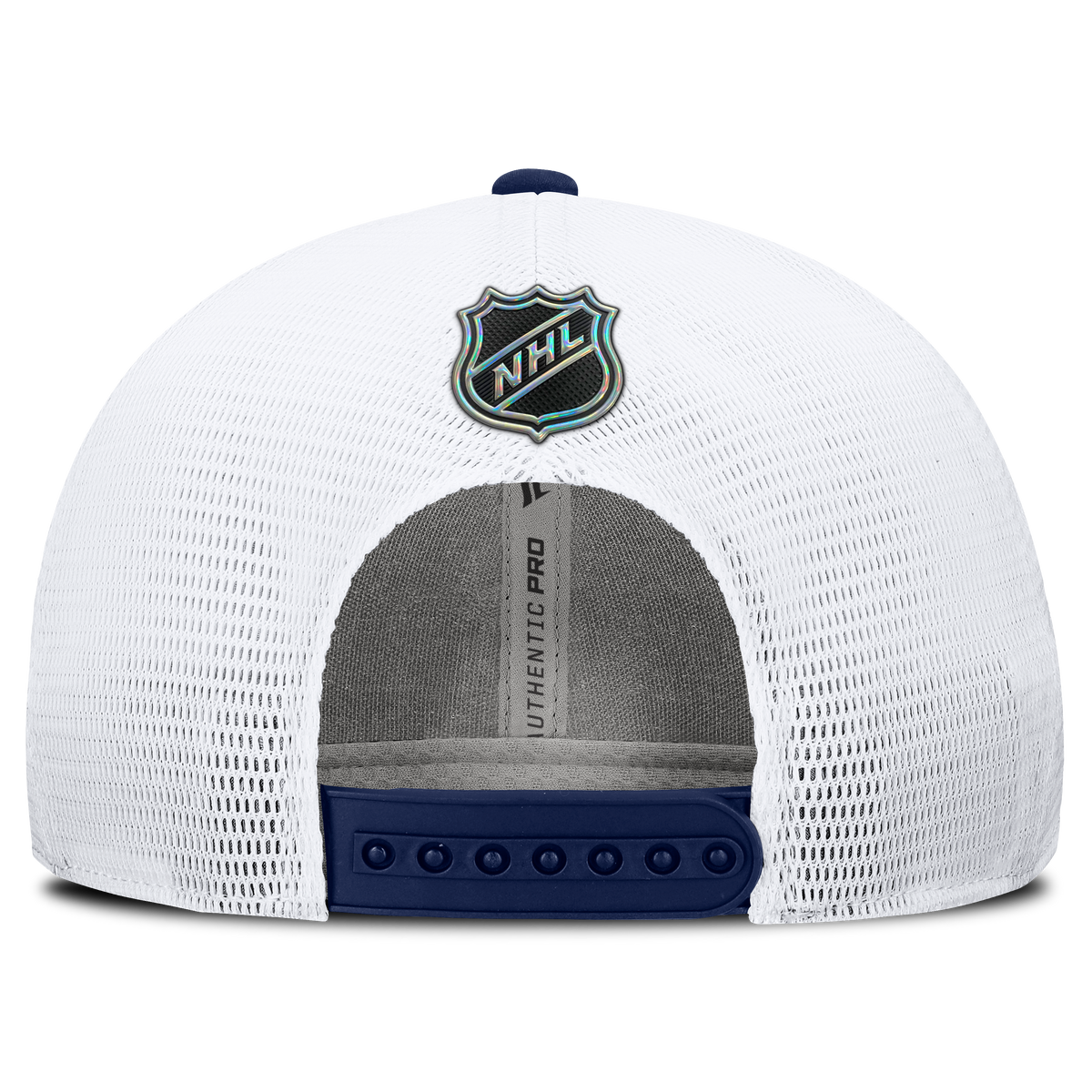 Montreal Canadiens NHL Fanatics Branded Men Navy Authentic Pro Train Trucker Snapback product image 2, provided for visual