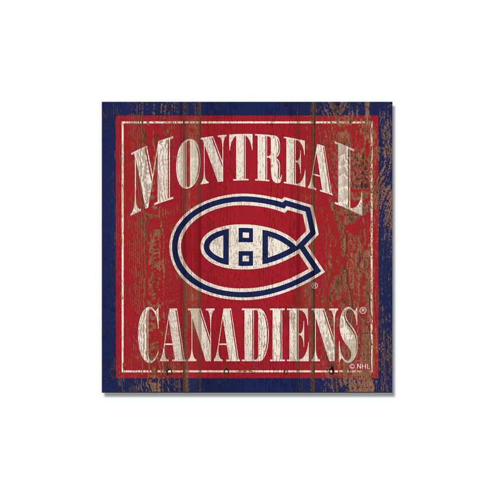 Montreal Canadiens NHL WinCraft 3"x3" Wooden Magnet product image 1, provided for visual reference and product detail review