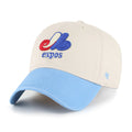 Montreal Expos MLB 47 Brand Men Beige Clean Up Grand Stand Adjustable Hat product image 1, provided for visual reference and