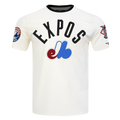 Montreal Expos MLB Pro Standard Men Offwhite Modern Originals Cooperstown Ringer T-Shirt product image 1, provided for