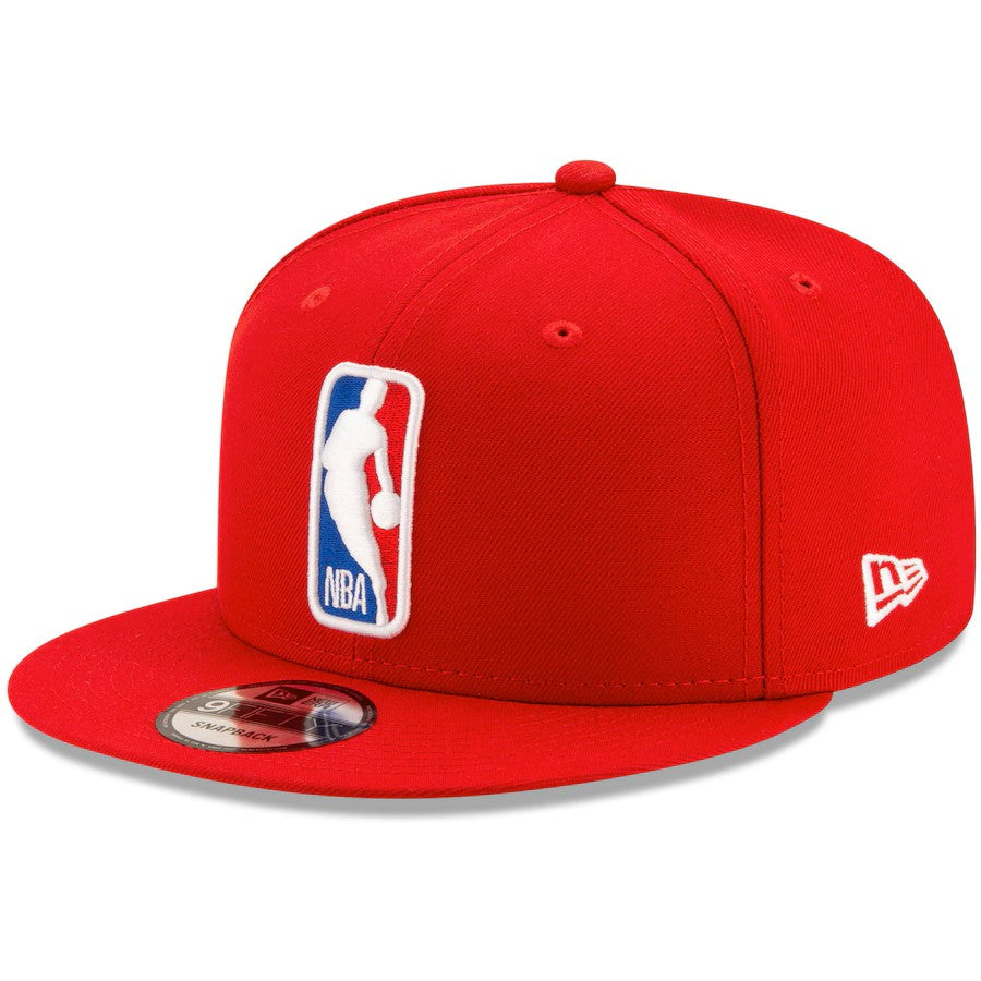 NBA Man Logo New Era Men Red 9Fifty Basic Snapback product image 1, provided for visual reference and product detail review