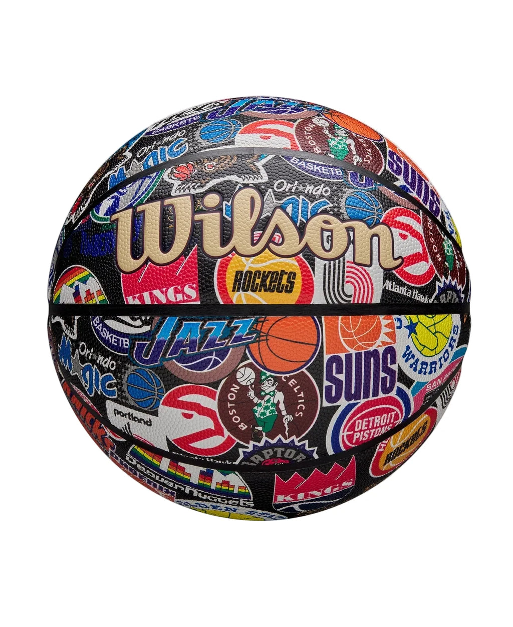 NBA Wilson All Team Retro Hardwood Classics Basketball product image 1, provided for visual reference and product detail