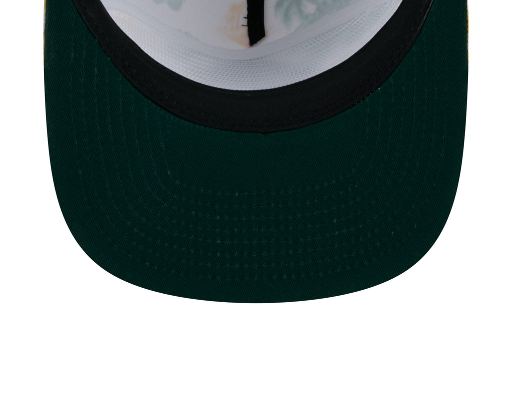 Oakland Athletics MLB New Era Men White Cord Golfer Printed Snapback product image 7, provided for visual reference and