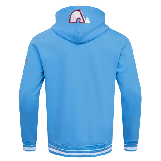 Quebec Nordiques NHL Pro Standard Men Light Blue Retro Classic Pullover Hoodie product image 2, provided for visual