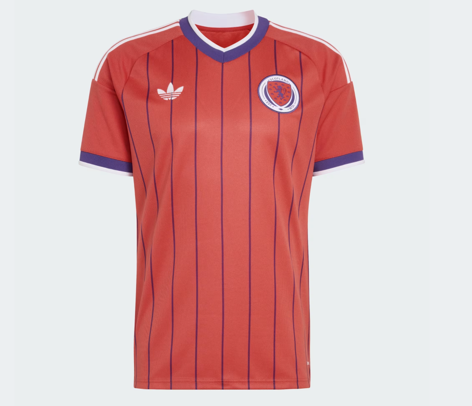 Scotland National Team FIFA Adidas Men Red 2026 Replica Away Jersey product image 1, provided for visual reference and