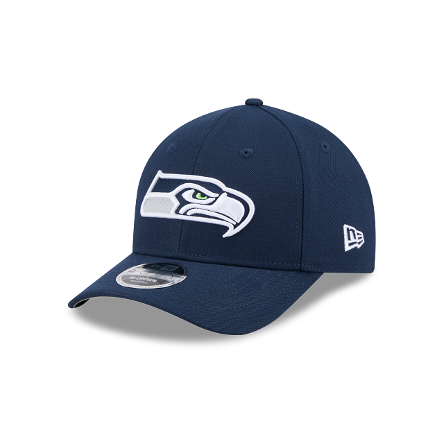 Seattle Seahawks NFL New Era Men Oceanside Blue 9FORTY M-Crown Snapback Game Hat product image 1, provided for visual