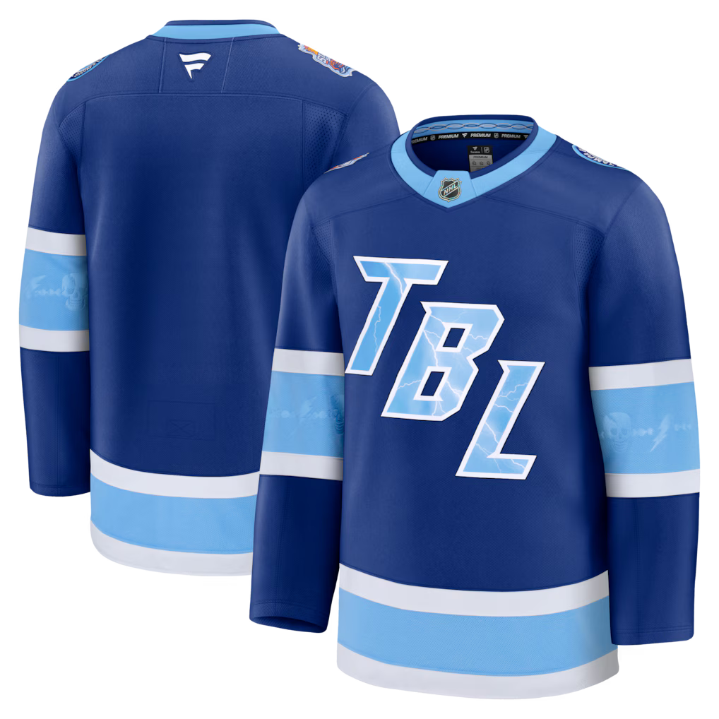Tampa Bay Lightning NHL Fanatics Branded Men Blue 2026 Stadium Series Premium Jersey product image 3, provided for visual
