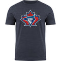 Toronto Blue Jays MLB Bulletin Men Navy Distressed Cooperstown 1997 Primary Logo T-Shirt product image 1, provided for