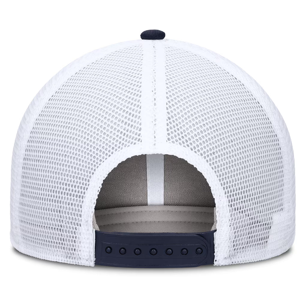 Toronto Blue Jays MLB Nike Men Navy/White Dri-Fit Rise Structured Trucker Adjustable Hat product image 2, provided for