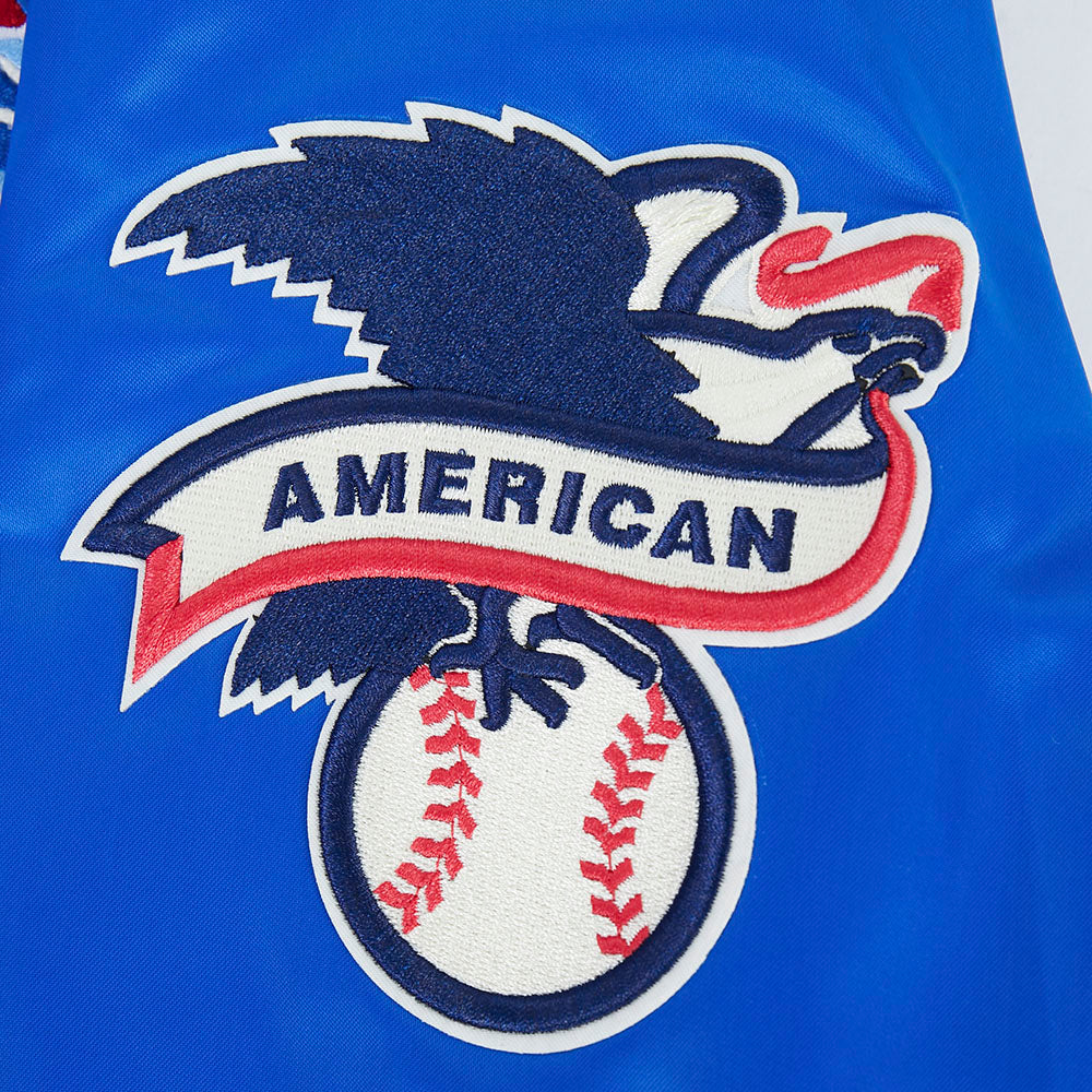 Toronto Blue Jays MLB Pro Standard Men Royal Blue Modern Originals Satin Jacket product image 9, provided for visual