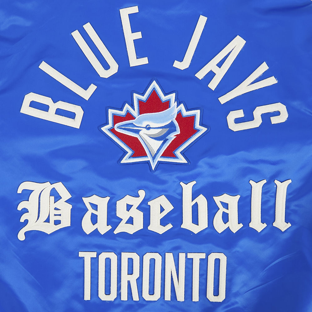 Toronto Blue Jays MLB Pro Standard Men Royal Blue Modern Originals Satin Jacket product image 5, provided for visual