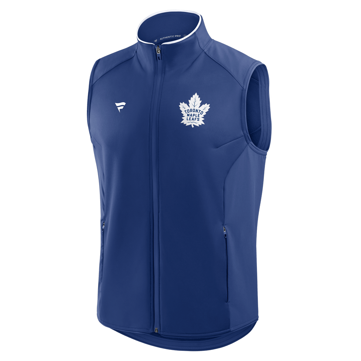 Toronto Maple Leafs NHL Fanatics Branded Men Navy Authentic Pro Rink Full-Zip Vest product image 1, provided for visual