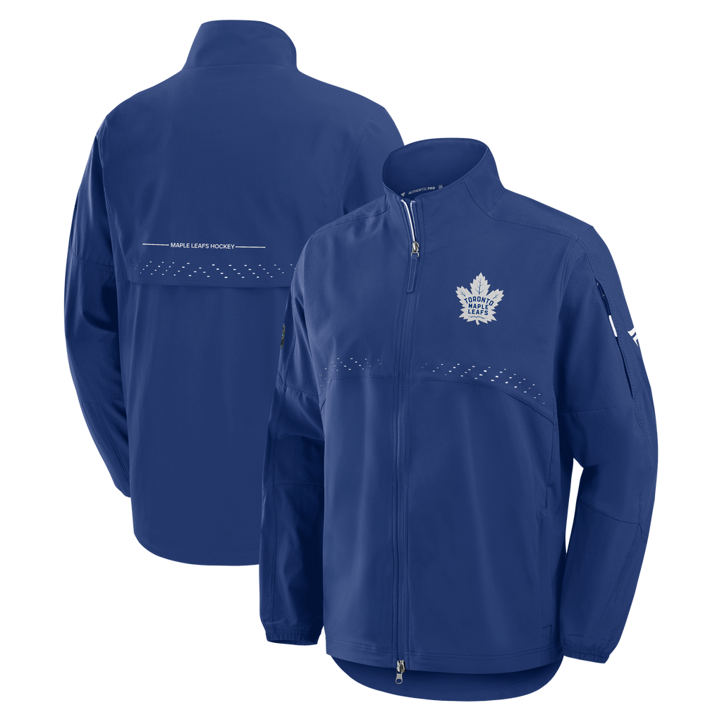 Toronto Maple Leafs NHL Fanatics Branded Men Royal Blue Authentic Pro Rink Coaches Jacket product image 3, provided for