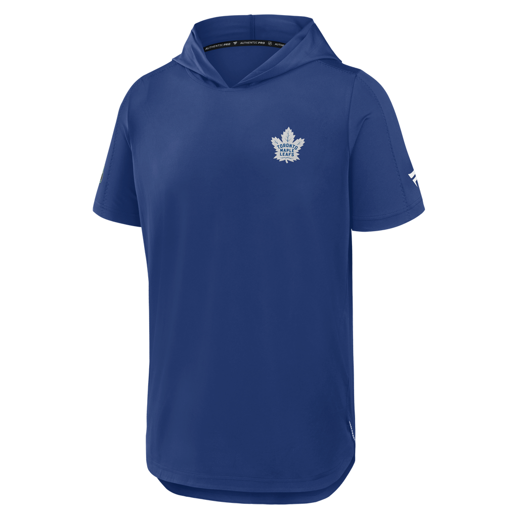 Toronto Maple Leafs NHL Fanatics Branded Men Royal Blue Authentic Pro Rink Short Sleeve Hoodie product image 1, provided for