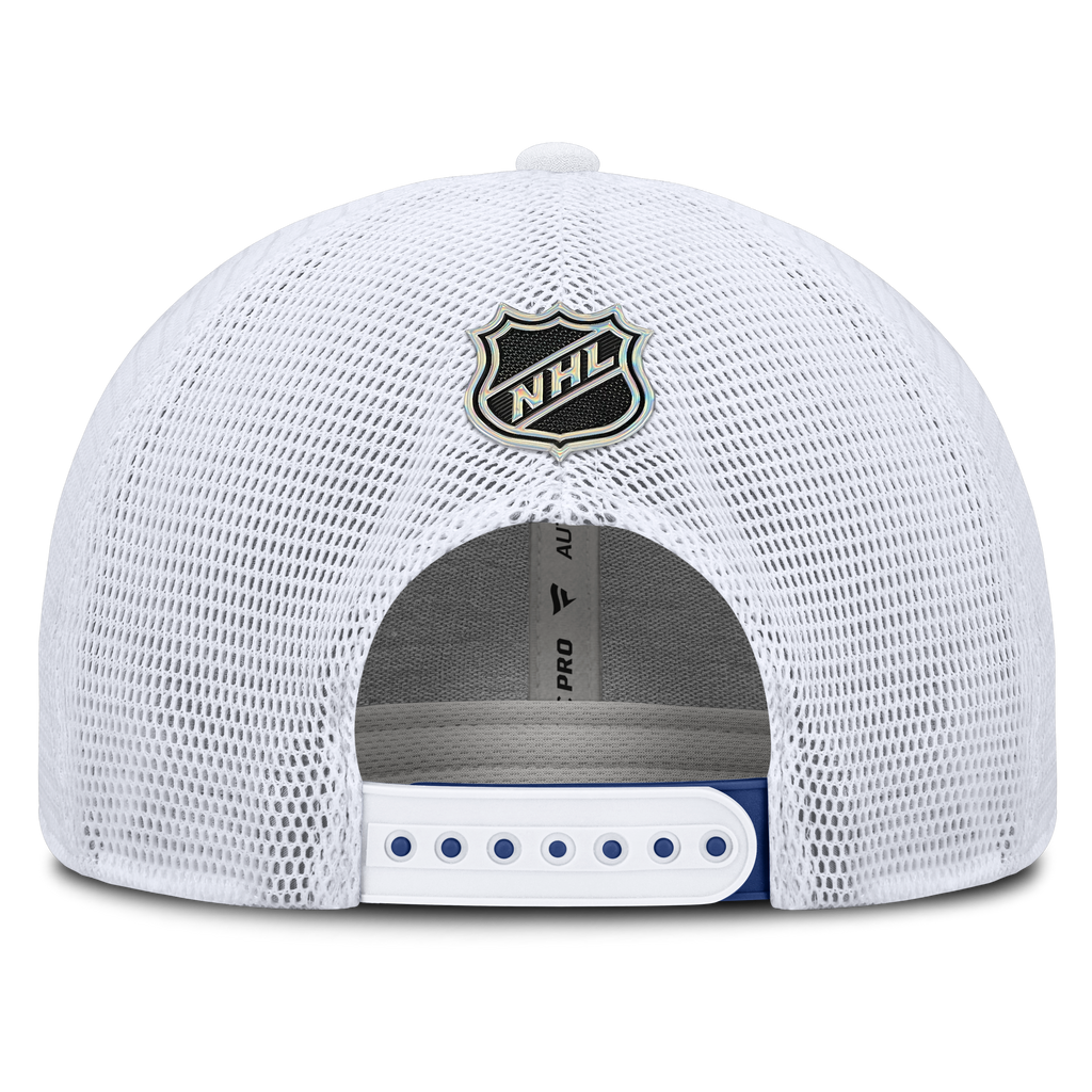 Toronto Maple Leafs NHL Fanatics Branded Men Royal Blue Authentic Pro Train Trucker Snapback product image 2, provided for