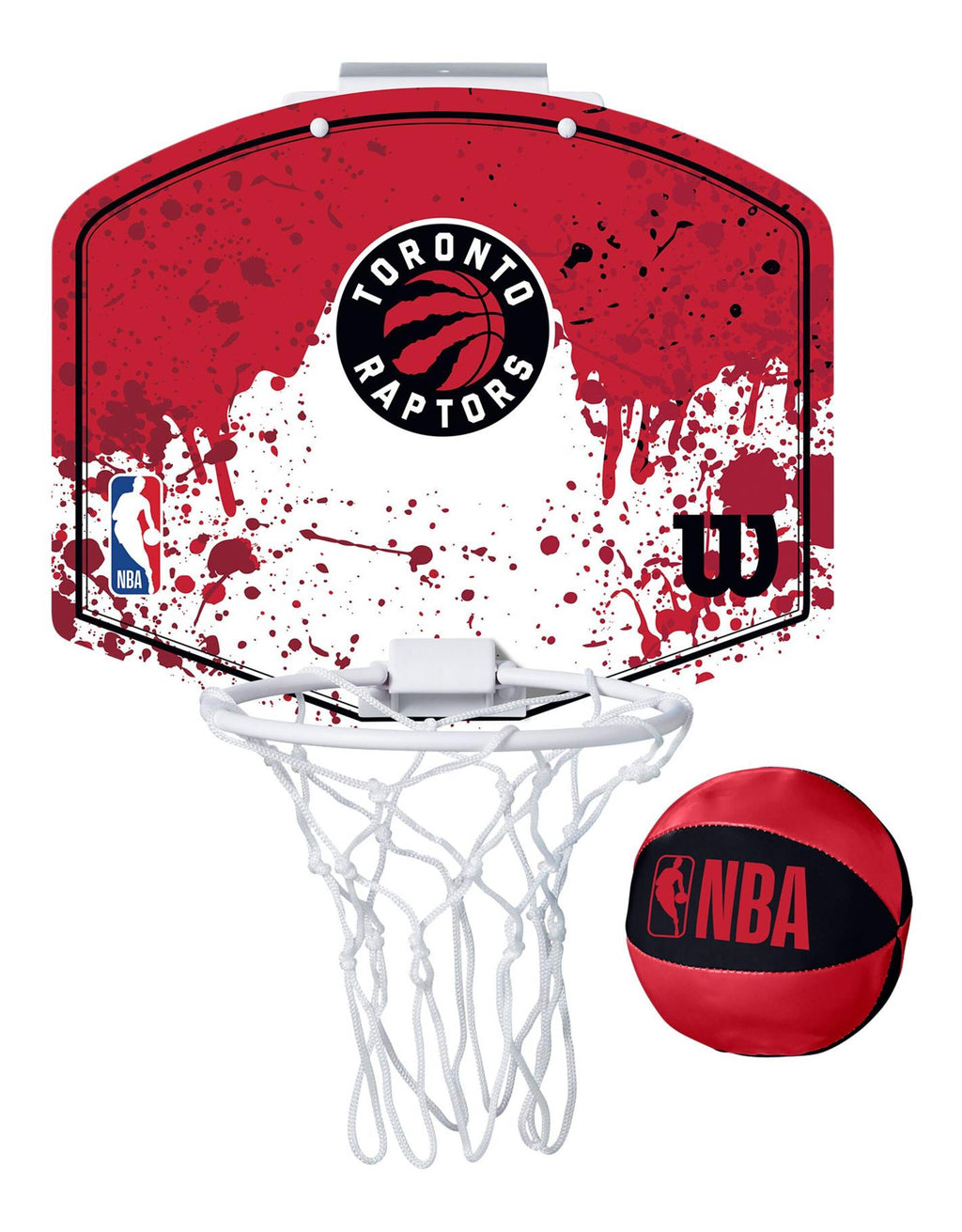 Toronto Raptors NBA Wilson Mini Basketball Hoop product image 1, provided for visual reference and product detail review