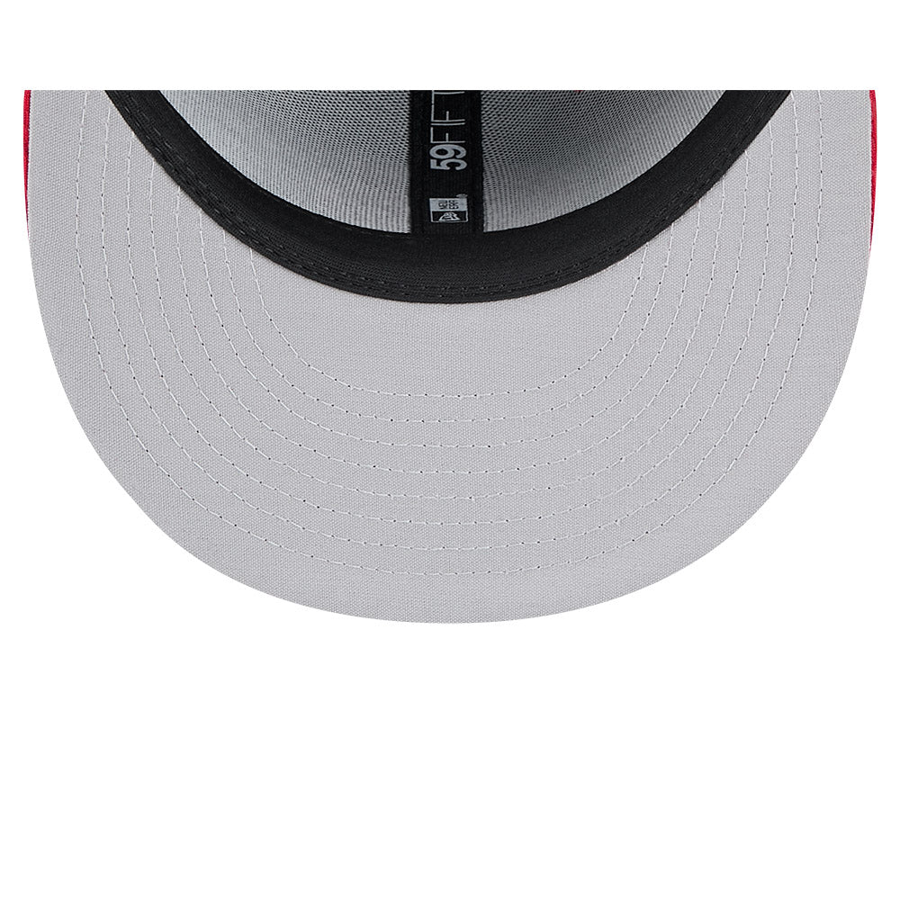 Vancouver Canadians MiLB New Era Men Black/Red 59Fifty Batting Practice Fitted Hat product image 7, provided for visual