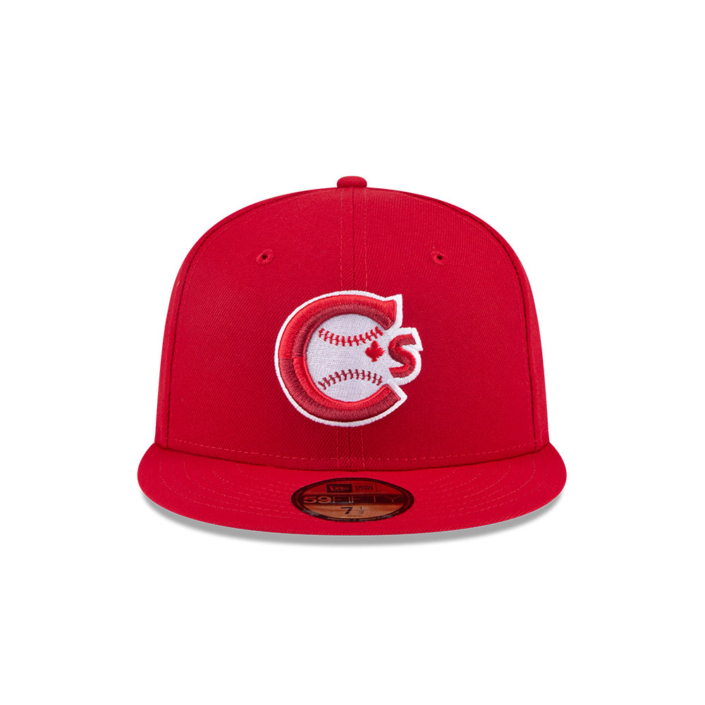 Vancouver Canadians MiLB New Era Men Red 59Fifty Authentic Collection Fitted Hat product image 3, provided for visual
