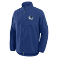 Vancouver Canucks NHL Fanatics Branded Men Royal Blue Authentic Pro Rink Coaches Jacket product image 1, provided for visual