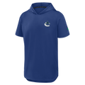 Vancouver Canucks NHL Fanatics Branded Men Royal Blue Authentic Pro Rink Short Sleeve Hoodie product image 1, provided for