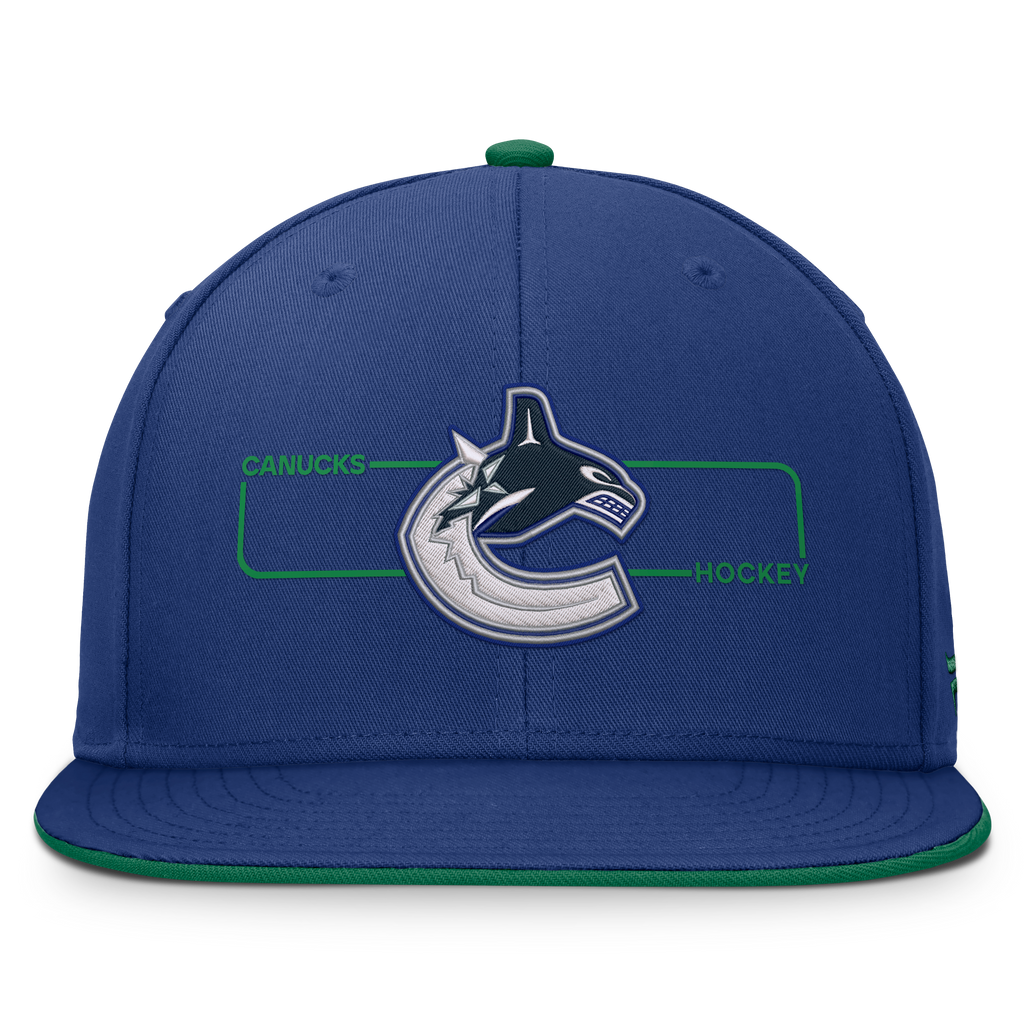 Vancouver Canucks NHL Fanatics Branded Men Royal Blue Authentic Pro Rink Snapback product image 3, provided for visual