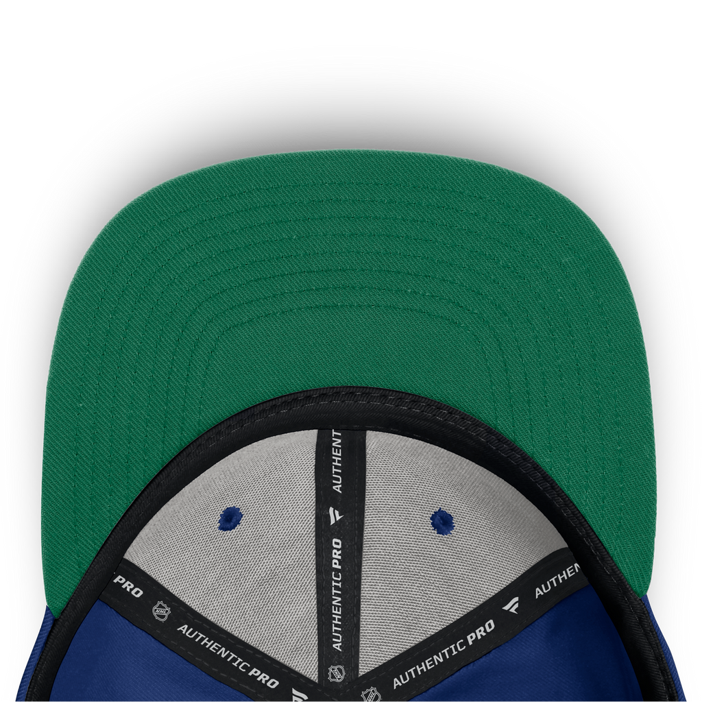 Vancouver Canucks NHL Fanatics Branded Men Royal Blue Authentic Pro Rink Snapback product image 5, provided for visual