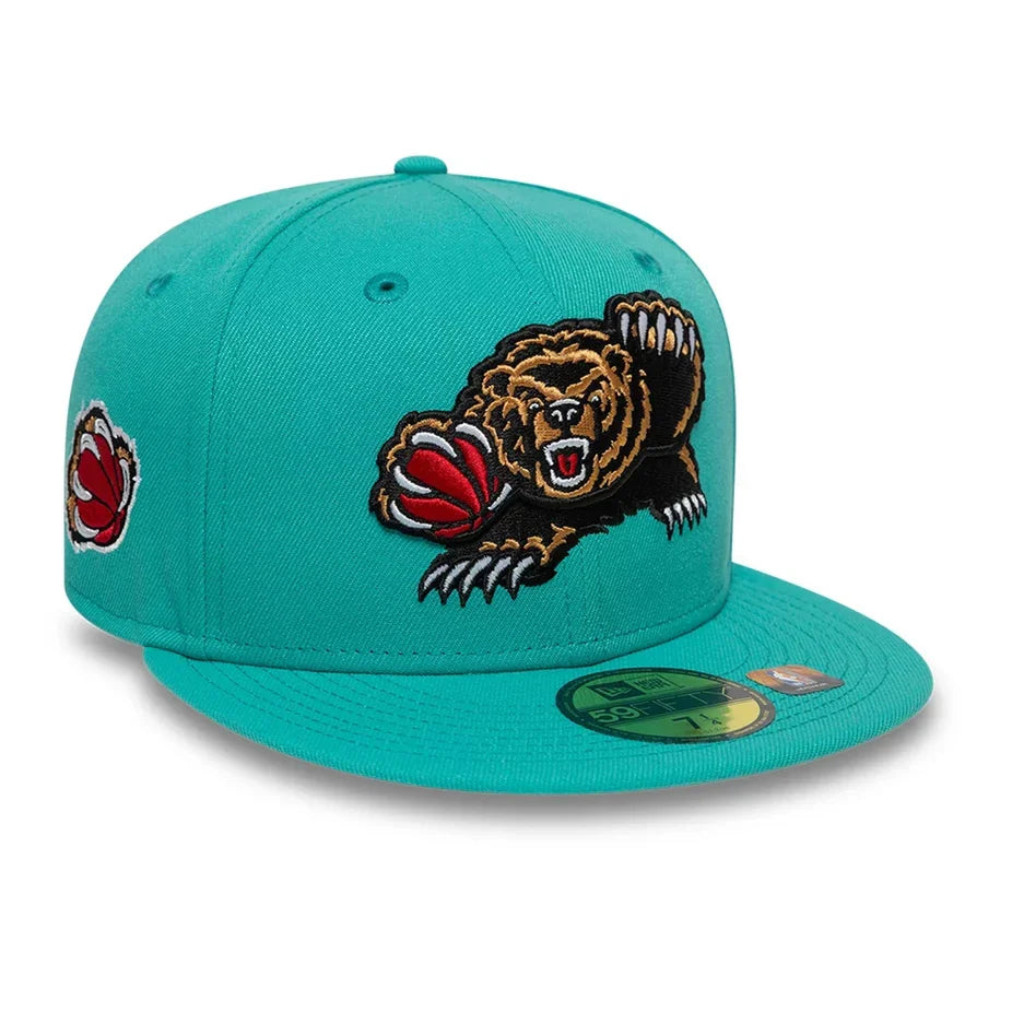 Vancouver Grizzlies NBA New Era Men Teal 59Fifty Hardwood Classics Fitted Hat product image 1, provided for visual reference