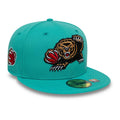 Vancouver Grizzlies NBA New Era Men Teal 59Fifty Hardwood Classics Fitted Hat product image 1, provided for visual reference