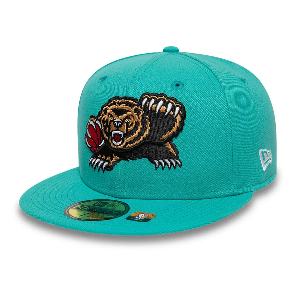 Vancouver Grizzlies NBA New Era Men Teal 59Fifty Hardwood Classics Fitted Hat product image 4, provided for visual reference