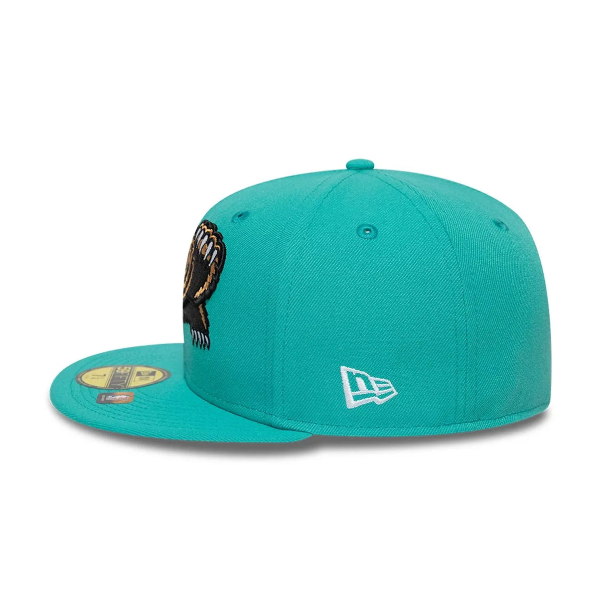 Vancouver Grizzlies NBA New Era Men Teal 59Fifty Hardwood Classics Fitted Hat product image 5, provided for visual reference