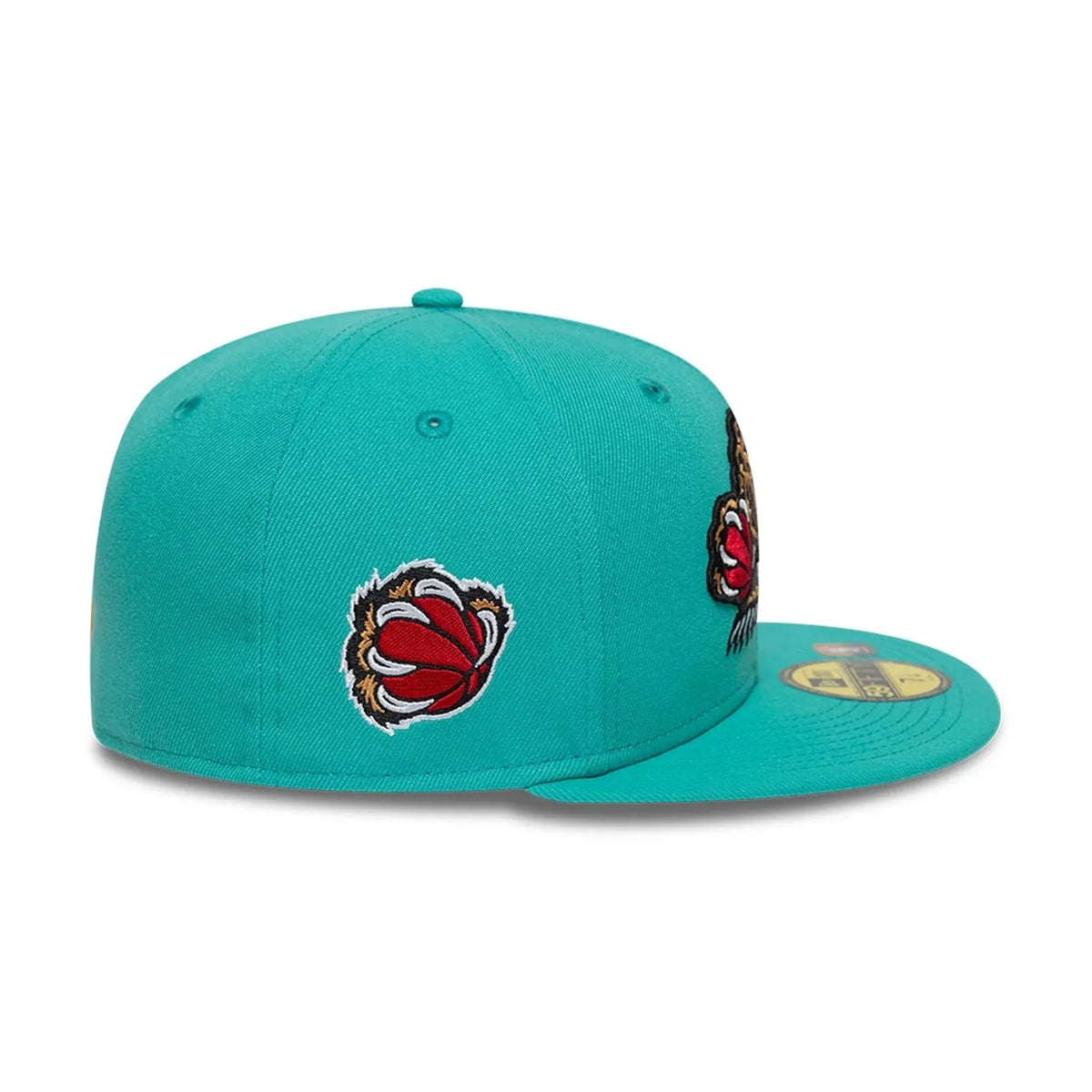Vancouver Grizzlies NBA New Era Men Teal 59Fifty Hardwood Classics Fitted Hat product image 6, provided for visual reference