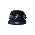 Montreal Expos MLB Mitchell & Ness Men Black Trifecta Cooperstown Original Fit Snapback product image 1, provided for visual