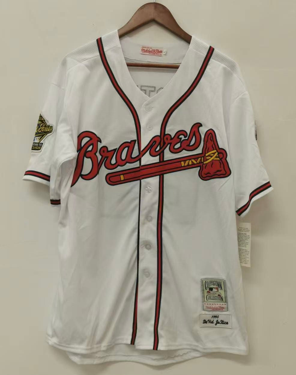 David Justice Atlanta Braves 1995 World Series Mitchell & product image 2