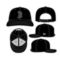 Boston Red Sox MLB New Era Men Black White 9Seventy Snapback Hat product image 1, provided for visual reference and product