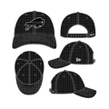 Buffalo Bills NFL New Era Men Black White 9Forty Stretch Snapback Hat product image 1, provided for visual reference and