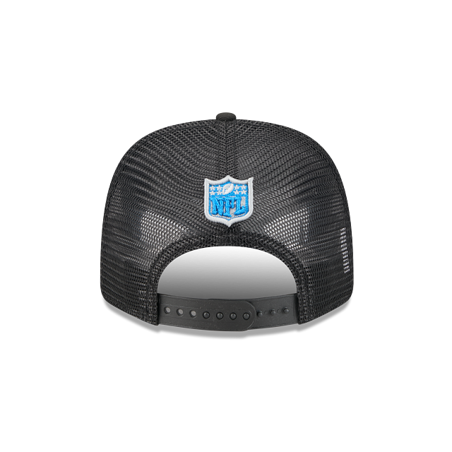 Detroit Lions NFL New Era Men Black 9Seventy Stretch Trucker Snapback product image 2, provided for visual reference and