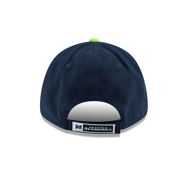Seattle Seahawks NFL New Era Men Oceanside Blue 9Forty The League Adjustable Hat product image 2, provided for visual