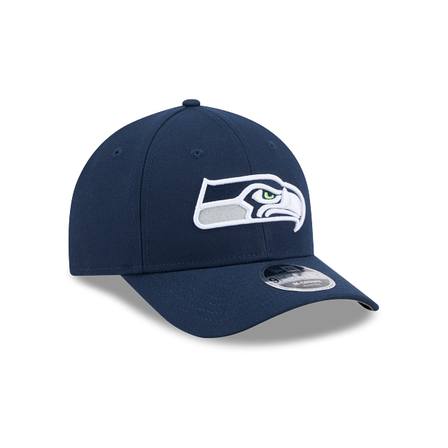 Seattle Seahawks NFL New Era Men Oceanside Blue 9FORTY M-Crown Snapback Game Hat product image 6, provided for visual