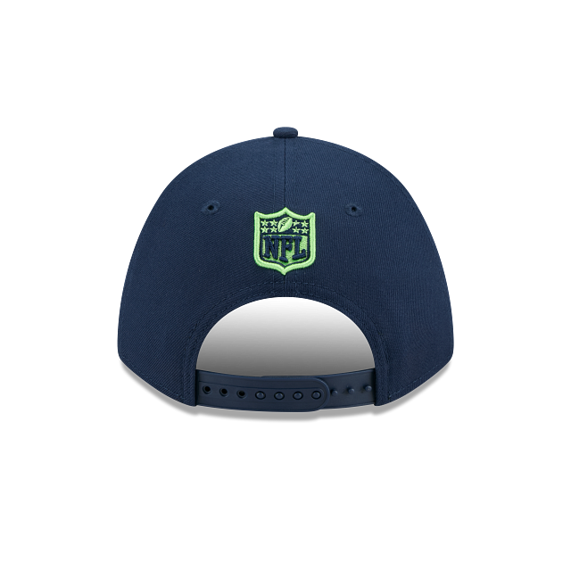 Seattle Seahawks NFL New Era Men Oceanside Blue 9FORTY M-Crown Snapback Game Hat product image 2, provided for visual