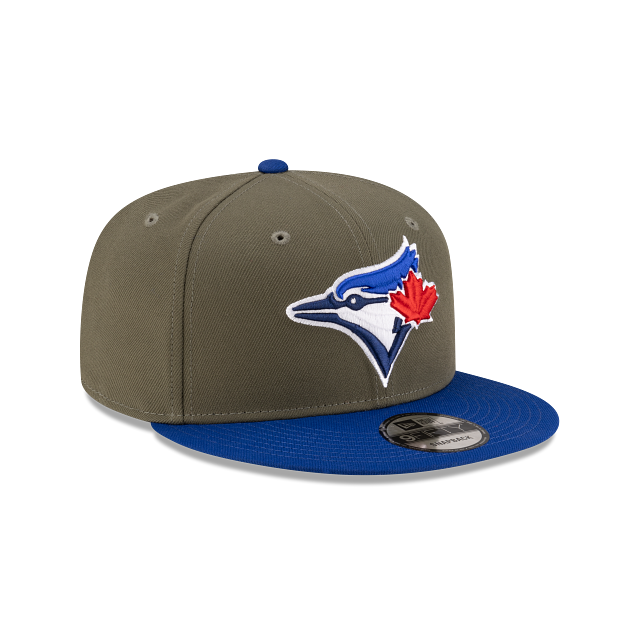 Toronto Blue Jays MLB New Era Men 9Fifty Olive/Navy Basic Snapback Hat product image 6, provided for visual reference and