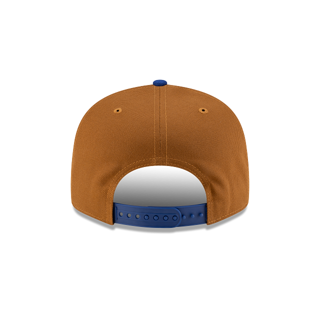 Montreal Expos MLB New Era Men 9Fifty Toasted Peanut/Royal Basic Snapback Hat product image 2, provided for visual reference