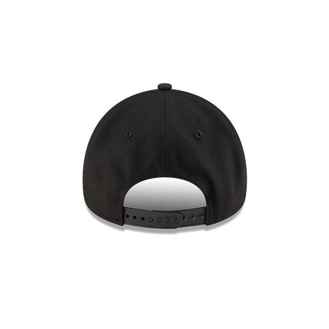 Montreal Expos MLB New Era Men Black on Black 9Forty A-Frame Snapback product image 2, provided for visual reference and