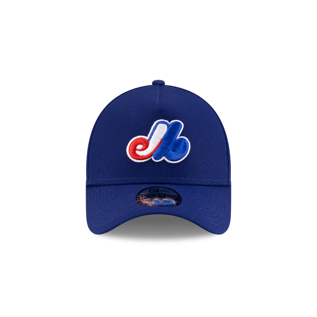 Montreal Expos MLB New Era Men Navy 9Forty A-Frame Snapback product image 7, provided for visual reference and product