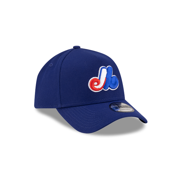 Montreal Expos MLB New Era Men Navy 9Forty A-Frame Snapback product image 6, provided for visual reference and product